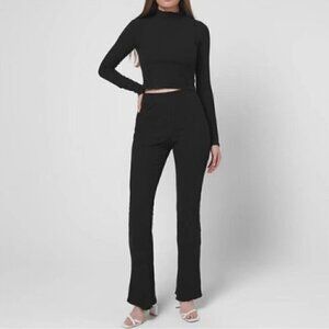 NWT Good American Double Knit Rib Slim Pant - Size 4 (XL)